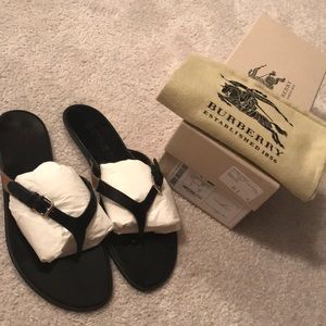 Burberry flip flops